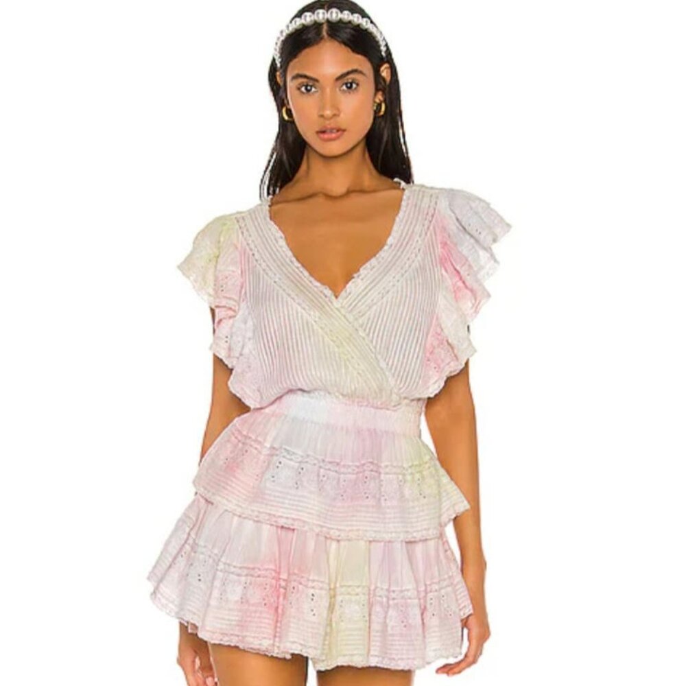 LoveShackFancy Gwen Heritage Mini Dress Size Small